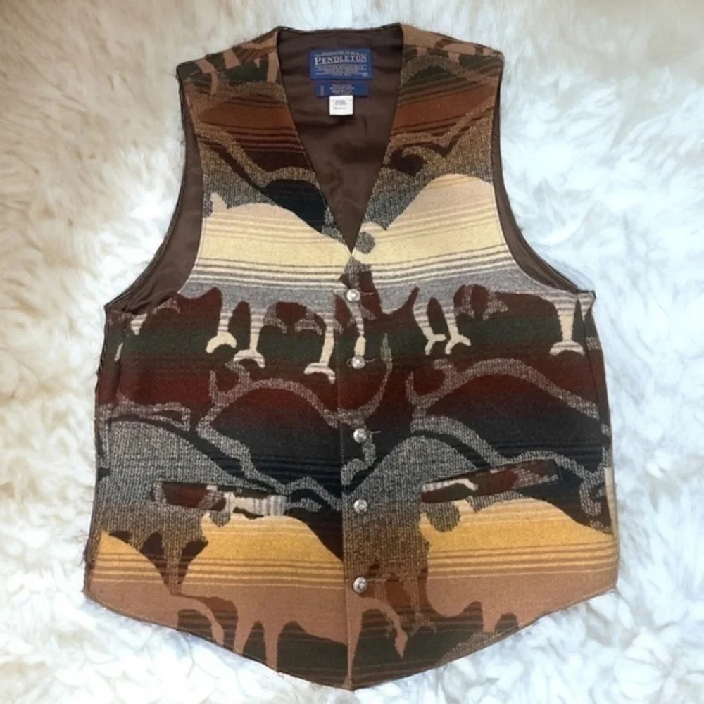 Pendleton vintage early 70s Tantanka vest extraordinary condition. Unisex. - Picture 2 of 15